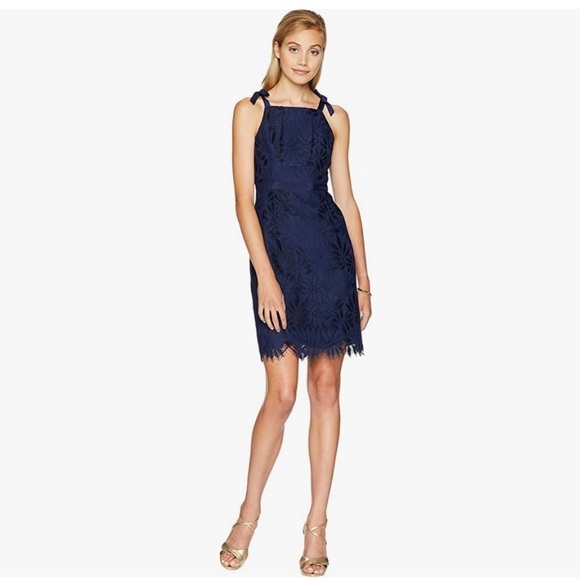 Lilly Pulitzer Dresses & Skirts - Lilly Pulitzer Kayleigh Shift Lace Dress in True Navy Size 6 NWT